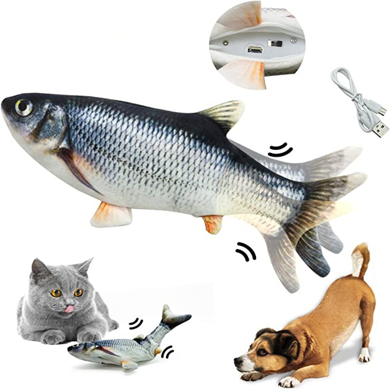 Electric Floppy Fish Dog Toy - Giocattolo per Gatti a Forma di