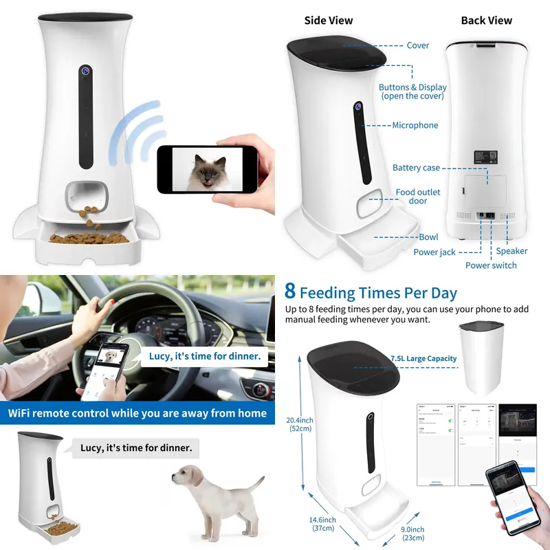 Pet Feeders - Telecamera Wi-Fi per alimentatore di animali