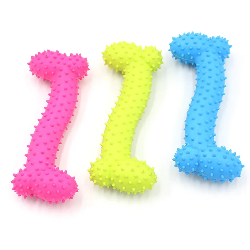 Giocattolo per Cani in Gomma T - Teeth Cleaning Dog Chew Bone recensione e prezzo